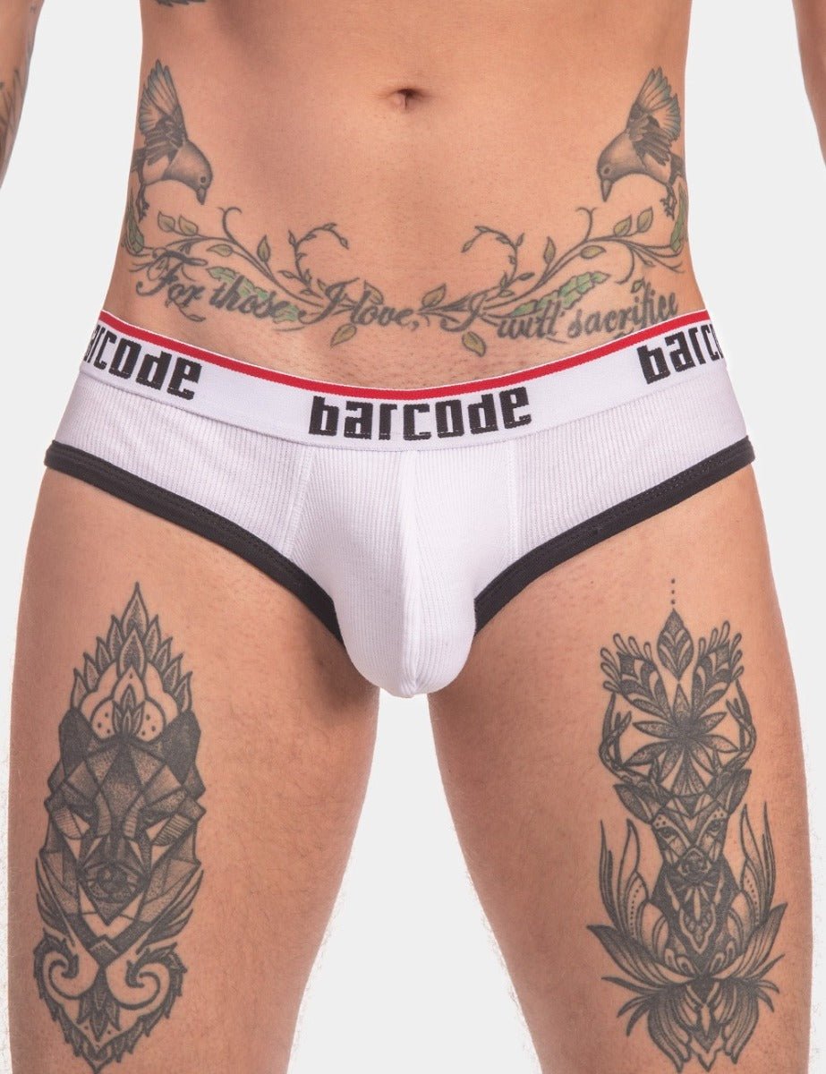 Barcode Berlin Backless Brief Maxime White Black