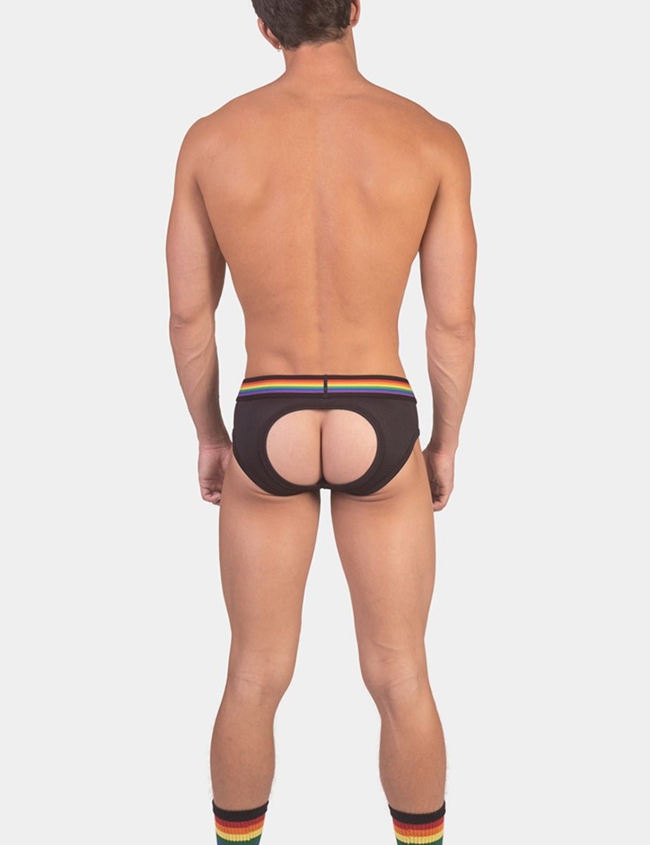 Barcode Berlin Backless Pride Brief Black