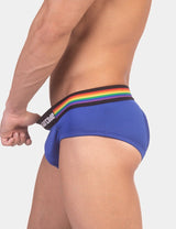 Barcode Berlin Backless Pride Brief Blue