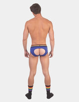 Barcode Berlin Backless Pride Brief Blue