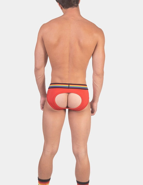 Barcode Berlin Backless Pride Brief Red