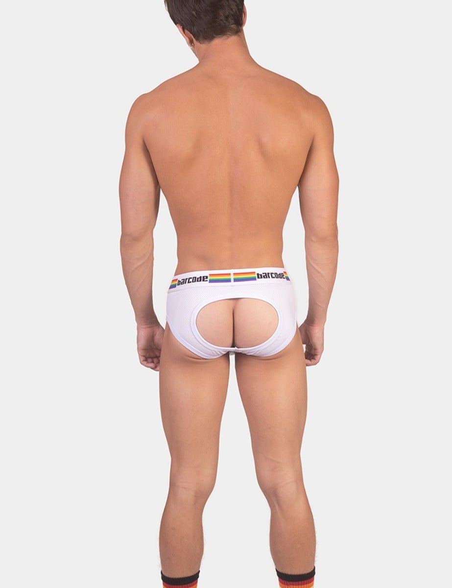 Barcode Berlin Backless Pride Brief White