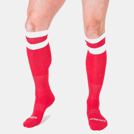 Barcode Berlin Football Socks Red White
