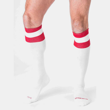 Barcode Berlin Football Socks White Red
