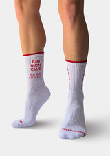 Barcode Berlin Fun Socks Big Dick Club White Red