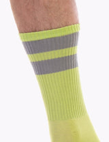 Barcode Berlin Gym Socks Neongreen Grey