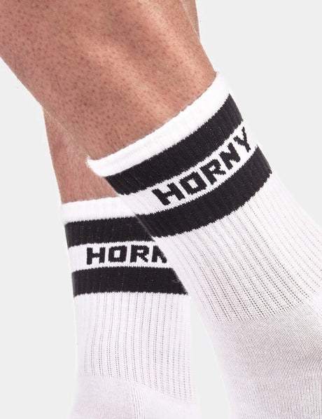 Barcode Berlin Half Fetish Socks Horny White Black