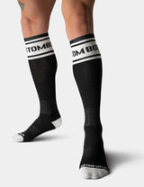 Barcode Berlin Identity Football Socks Bottom Black White