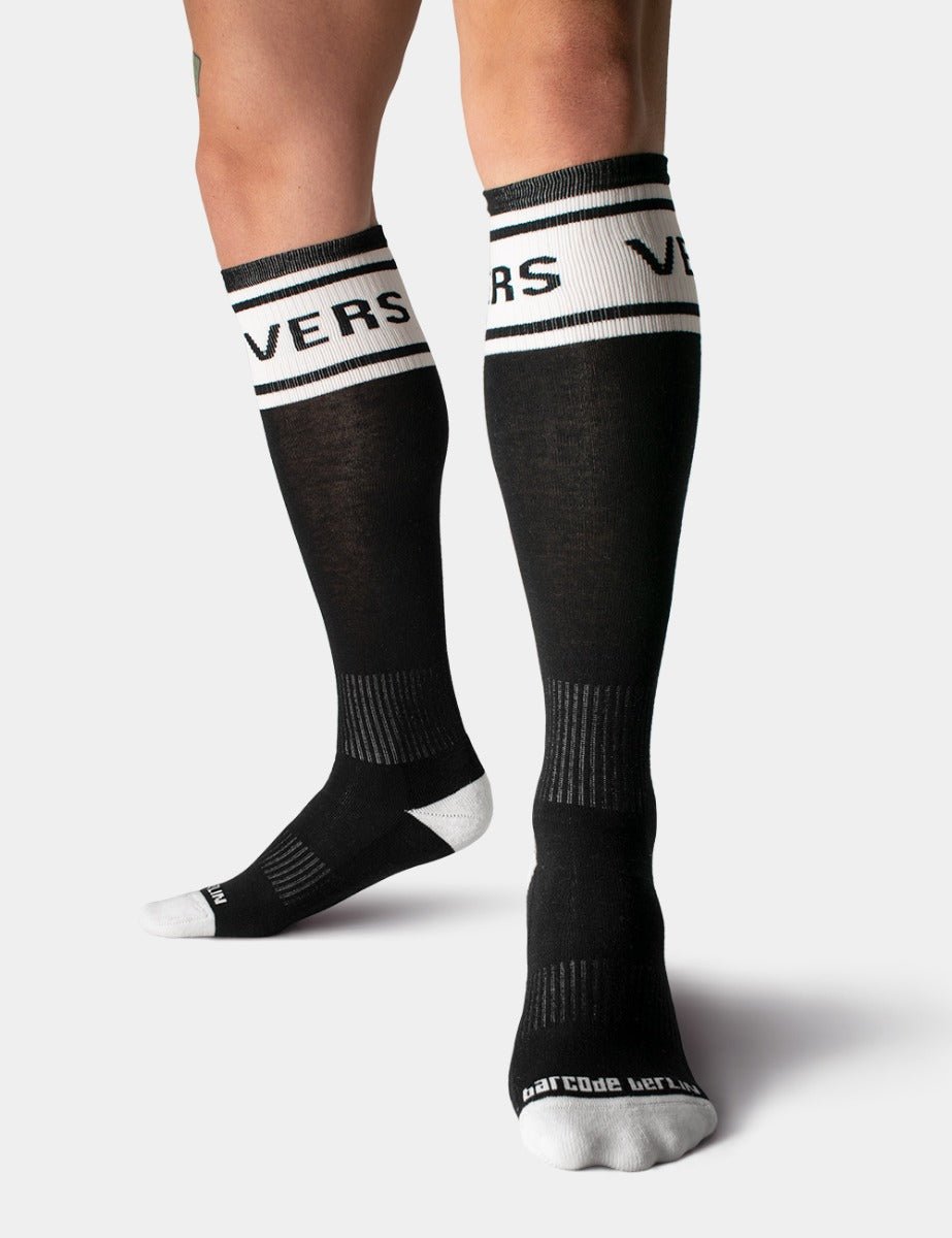 Barcode Berlin Identity Football Socks Vers Black White