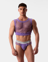 Barcode Berlin Mesh Brief Nursu White Purple