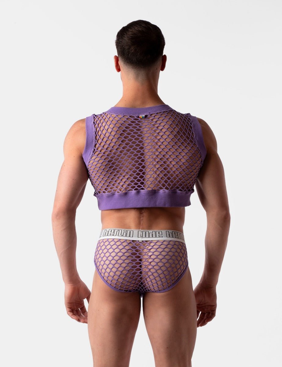 Barcode Berlin Mesh Brief Nursu White Purple