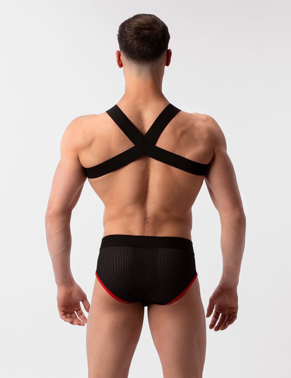 Barcode Berlin Mesh Brief Sicile Black Red - FETCH