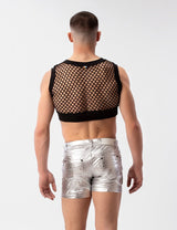 Barcode Berlin Mesh Crop Arman Black