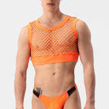 Barcode Berlin Mesh Crop Arman Neon Orange