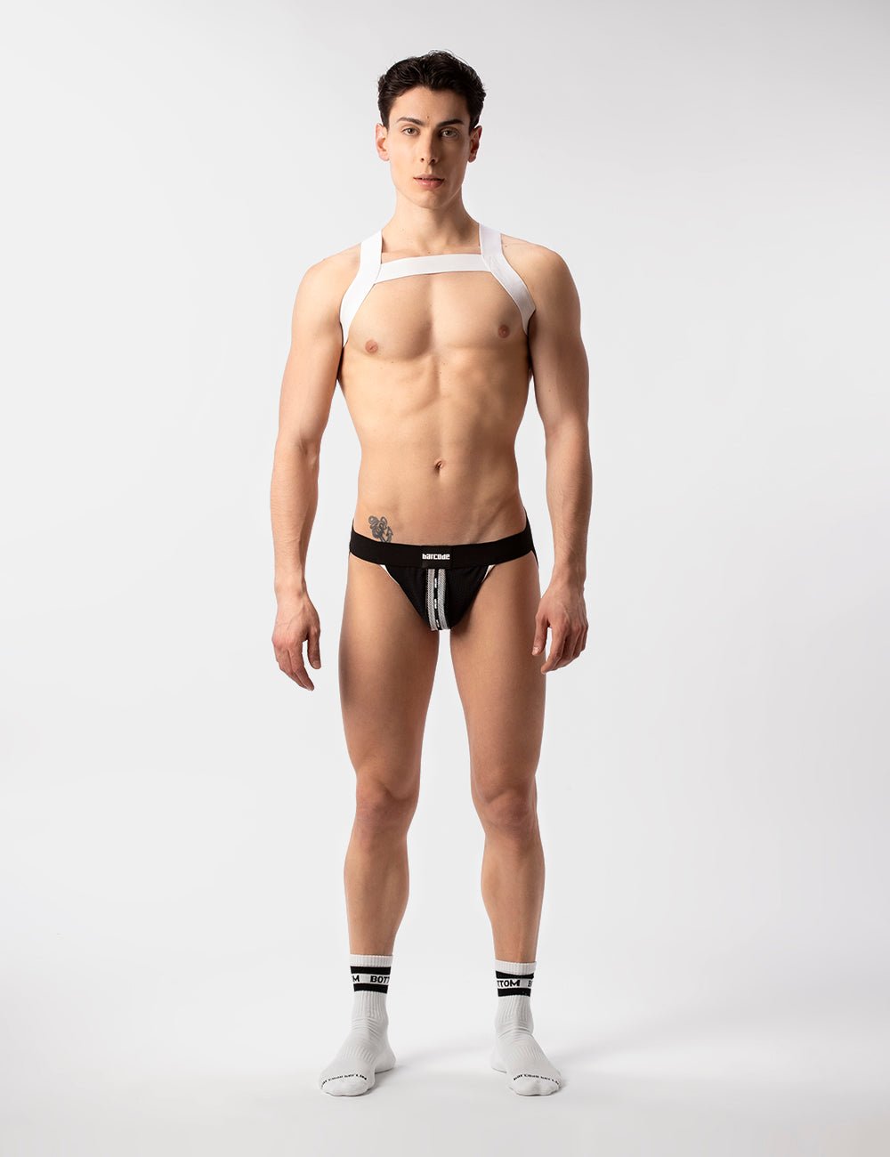 Barcode Berlin Mesh Jock Tel Black White - FETCH