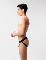 Barcode Berlin Mesh Jock Tel Black White - FETCH