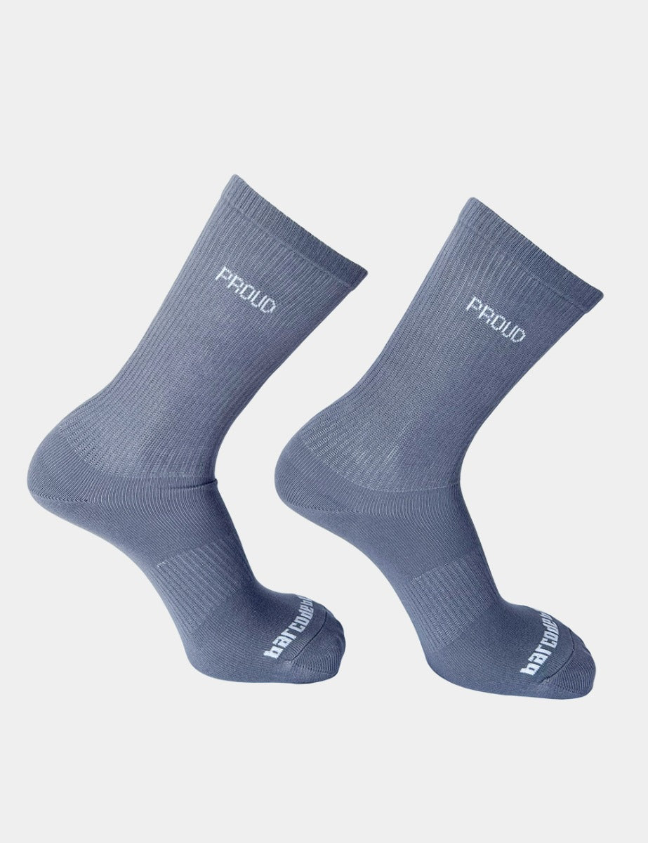 Barcode Berlin Proud Gym Socks Grey