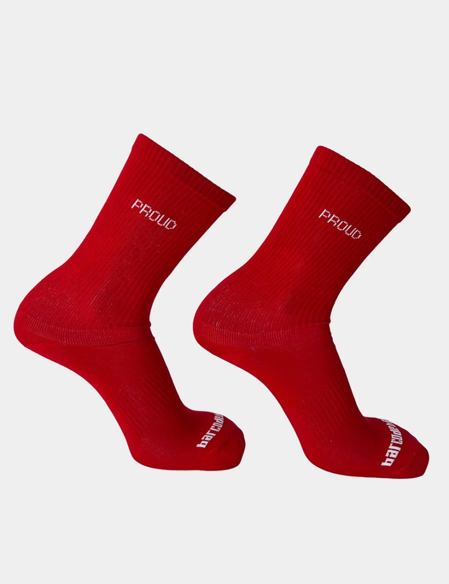 Barcode Berlin Proud Gym Socks Red