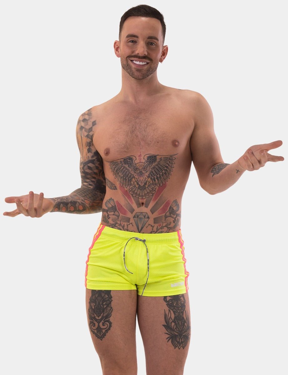 Barcode Berlin Short Timur Neon Green Neon Pink