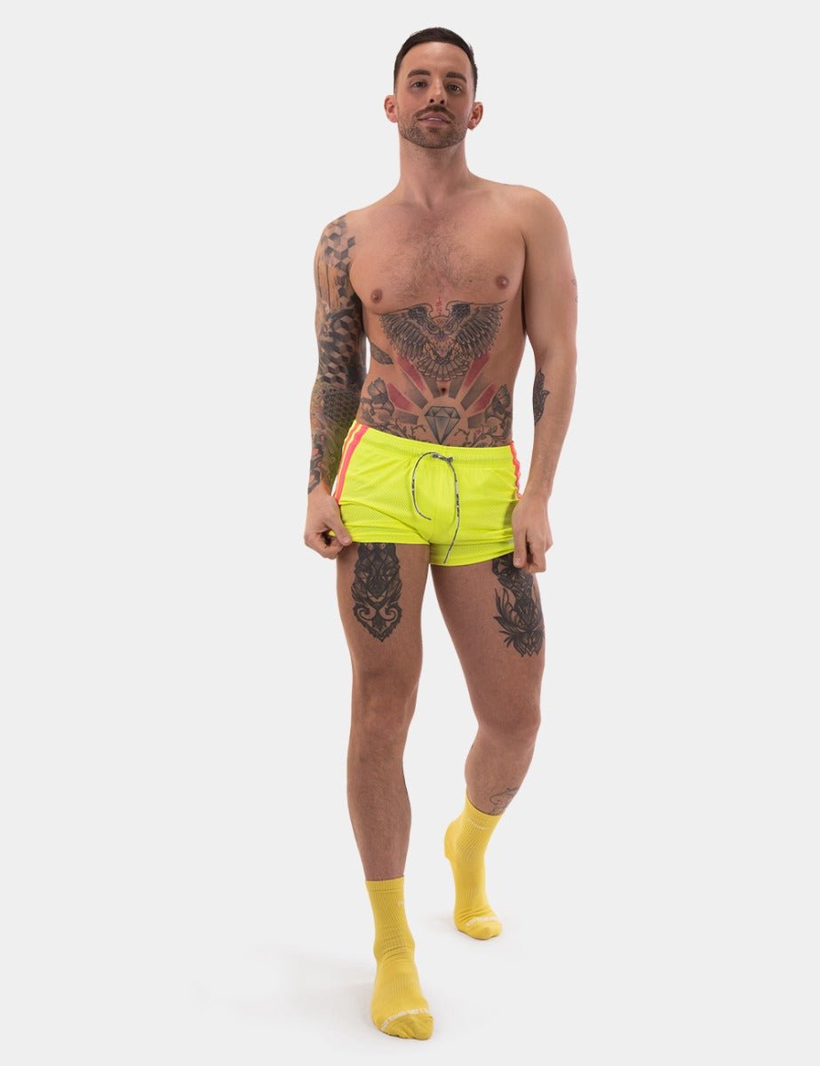 Barcode Berlin Short Timur Neon Green Neon Pink