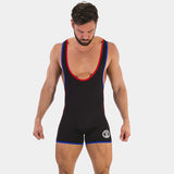 Barcode Berlin Singlet Allan Black Red Royal - FETCH