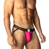 BIKE Mesh Jockstrap Hot Pink