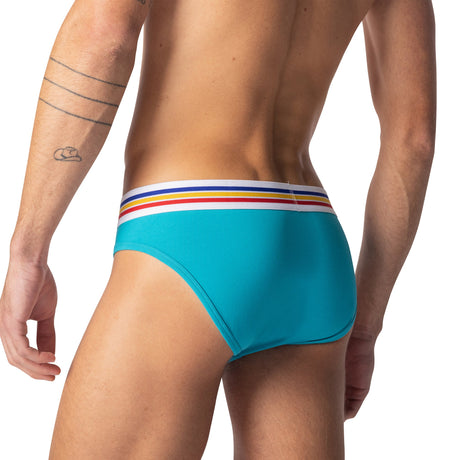 BIKE Stretch Cotton Brief Teal