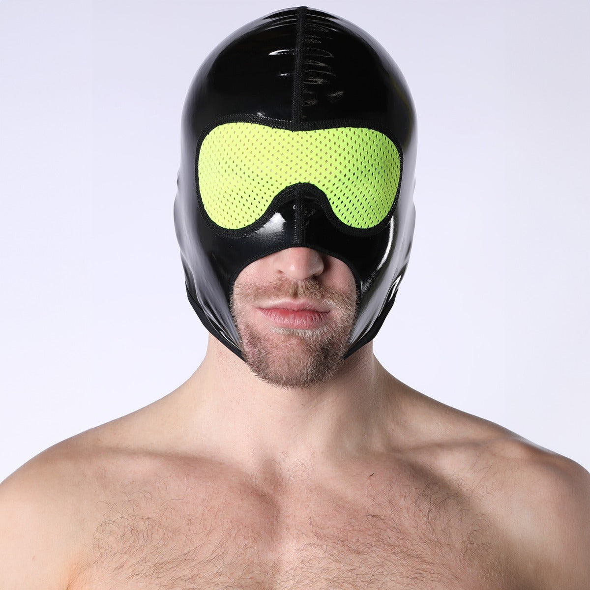 Cellblock 13 Black Chrome Mesh Eye Hood Black Yellow