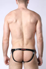 Cellblock 13 Black Chrome Jock Brief Black Red