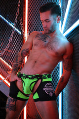 Breedwell Neo Camo Chap Jock Neon Green