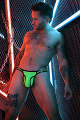 Breedwell Neo Camo Thong Neon Green