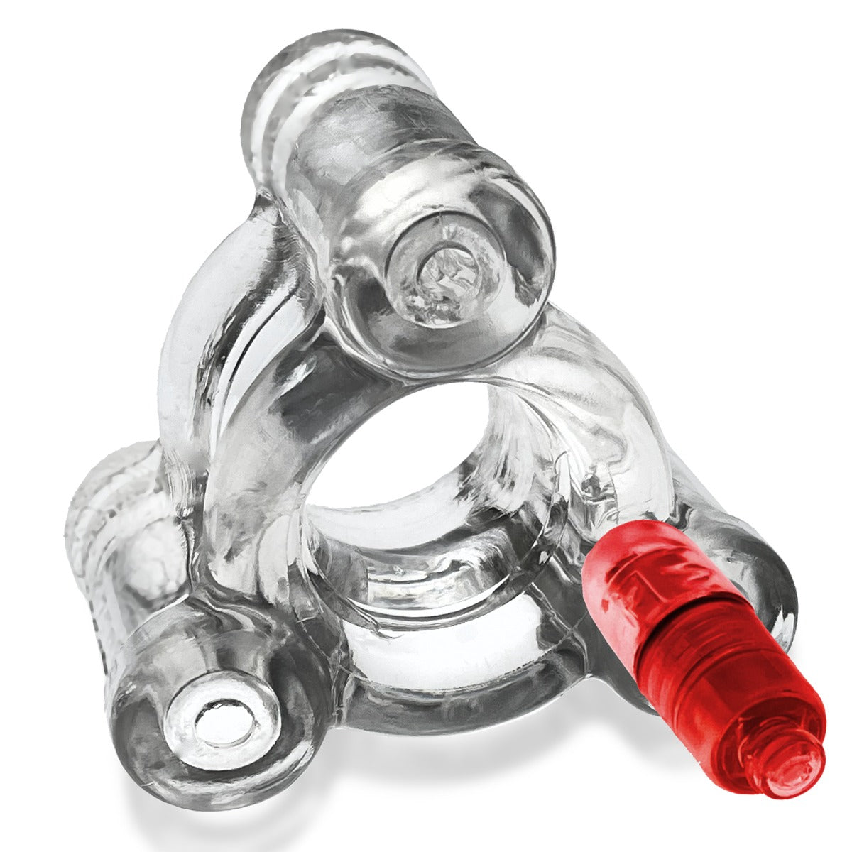 Oxballs Buzz SQUEEZE Vibrating Ballstretcher Clear