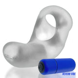 Hunkyjunk BUZZFUCK Taint Vibe Cock Sling Clear Ice