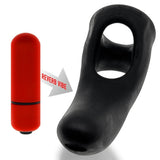Hunkyjunk BUZZFUCK Taint Vibe Cock Sling Tar Ice