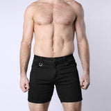 Cellblock 13 Castro Denim Zipper Short Black