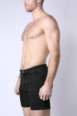 Cellblock 13 Castro Denim Zipper Short Black