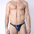 Cellblock 13 Black Chrome Jock Brief Black Blue