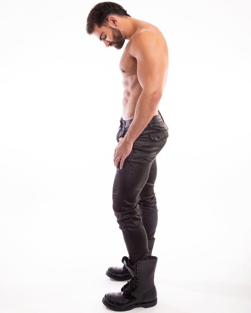 Cellblock 13 Slick Carpenter Zipper Pant Black