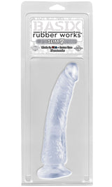 Pipedream Basix Rubber Works Slim 7 Inch Dildo With Suction Cup