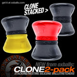 Oxballs Clone Duo Stacking Ballstretchers Black Yellow