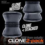 Oxballs Clone Duo Stacking Ballstretchers Black