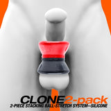 Oxballs Clone Duo Stacking Ballstretchers Black Yellow