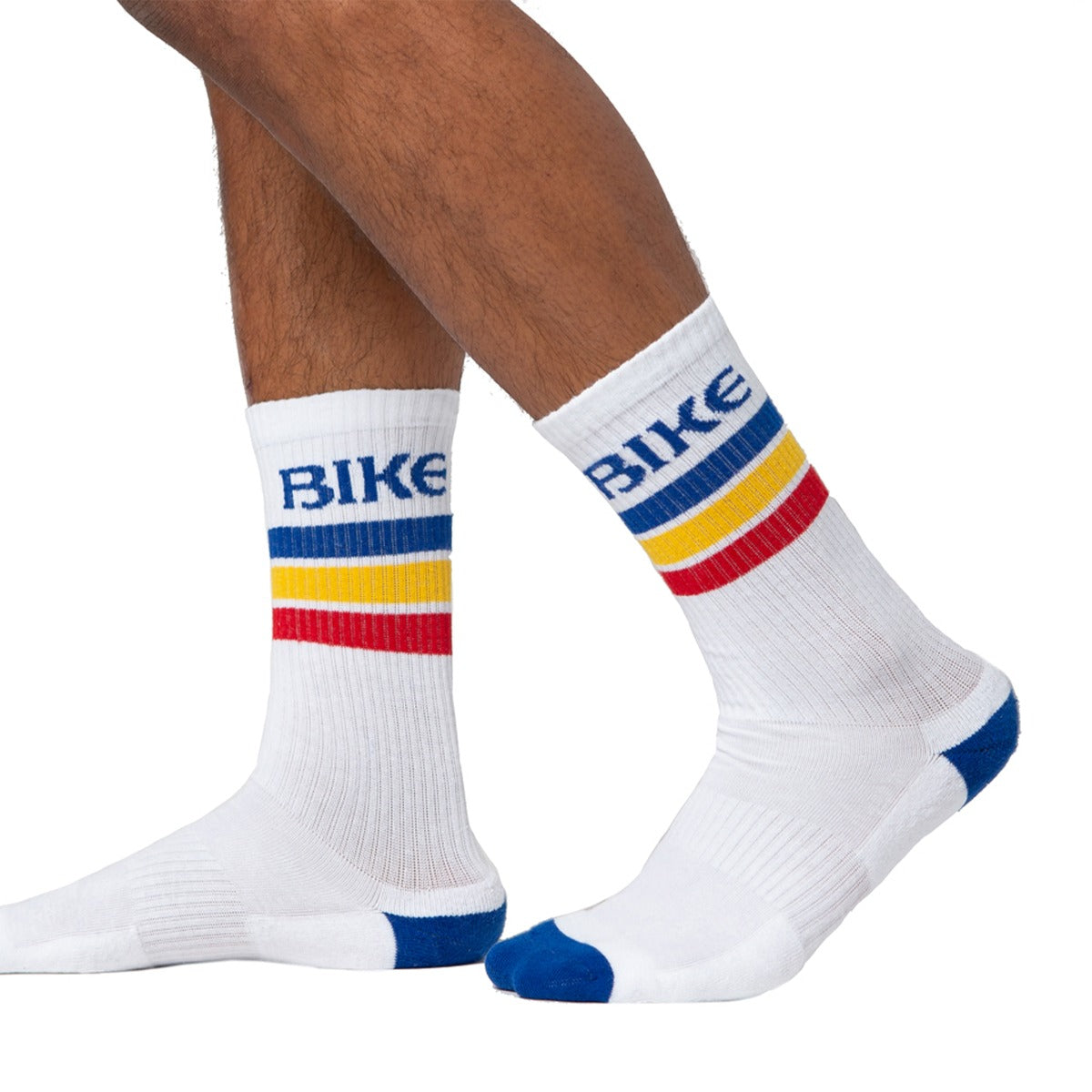 BIKE Crew Socks White