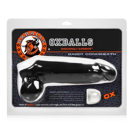 Oxballs Daddy Cock Sheath with Balls Black