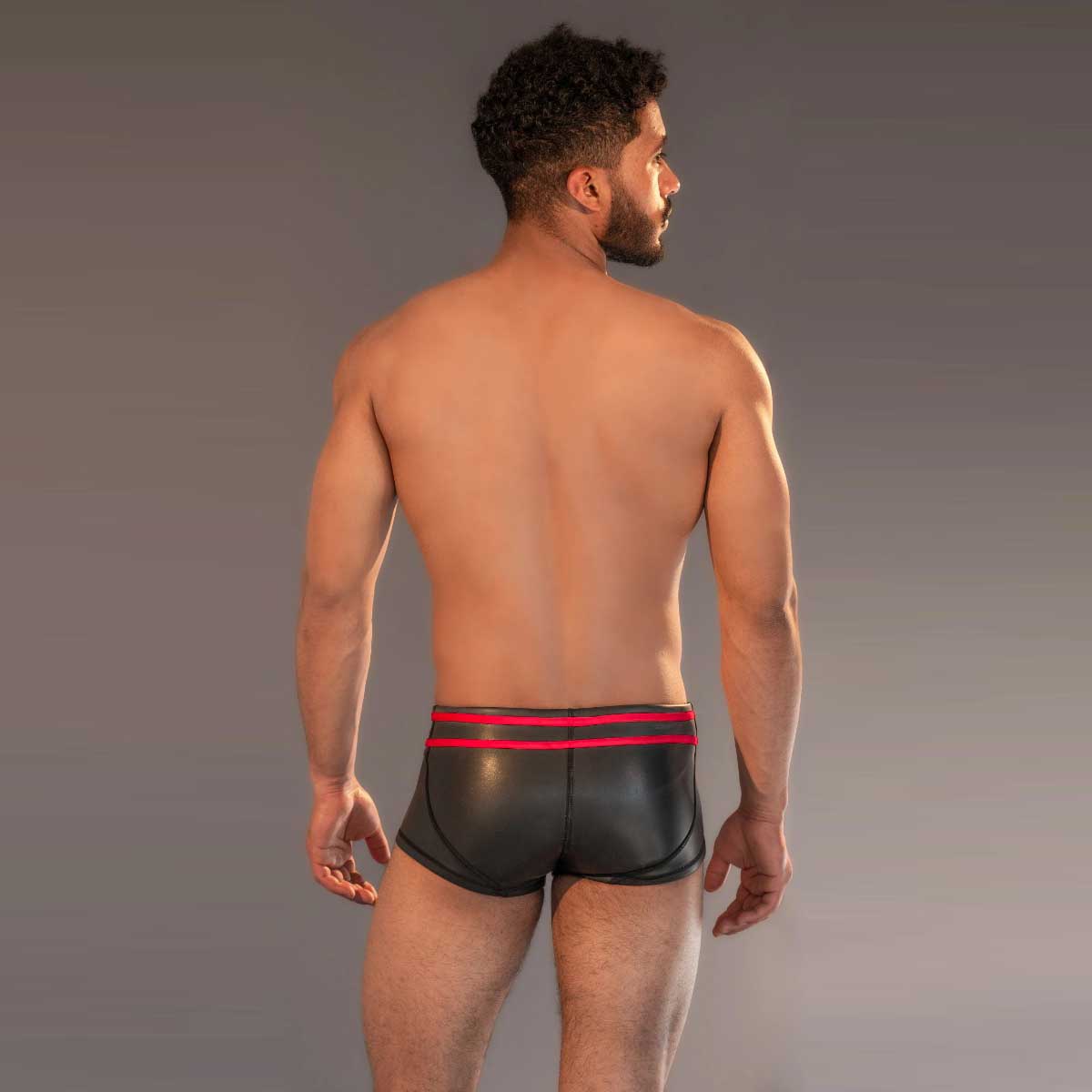 Dale Mas Smooth Skin Neoprene Pouch Short Black Red

