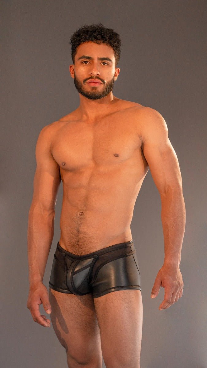Dale Mas Smooth Skin Neoprene Pouch Short Black - FETCH