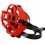 ruff GEAR Silicone Bulldog Muzzle and Ball Gag Black Red