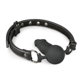 EasyToys Ball Gag with Silicone Dong Black