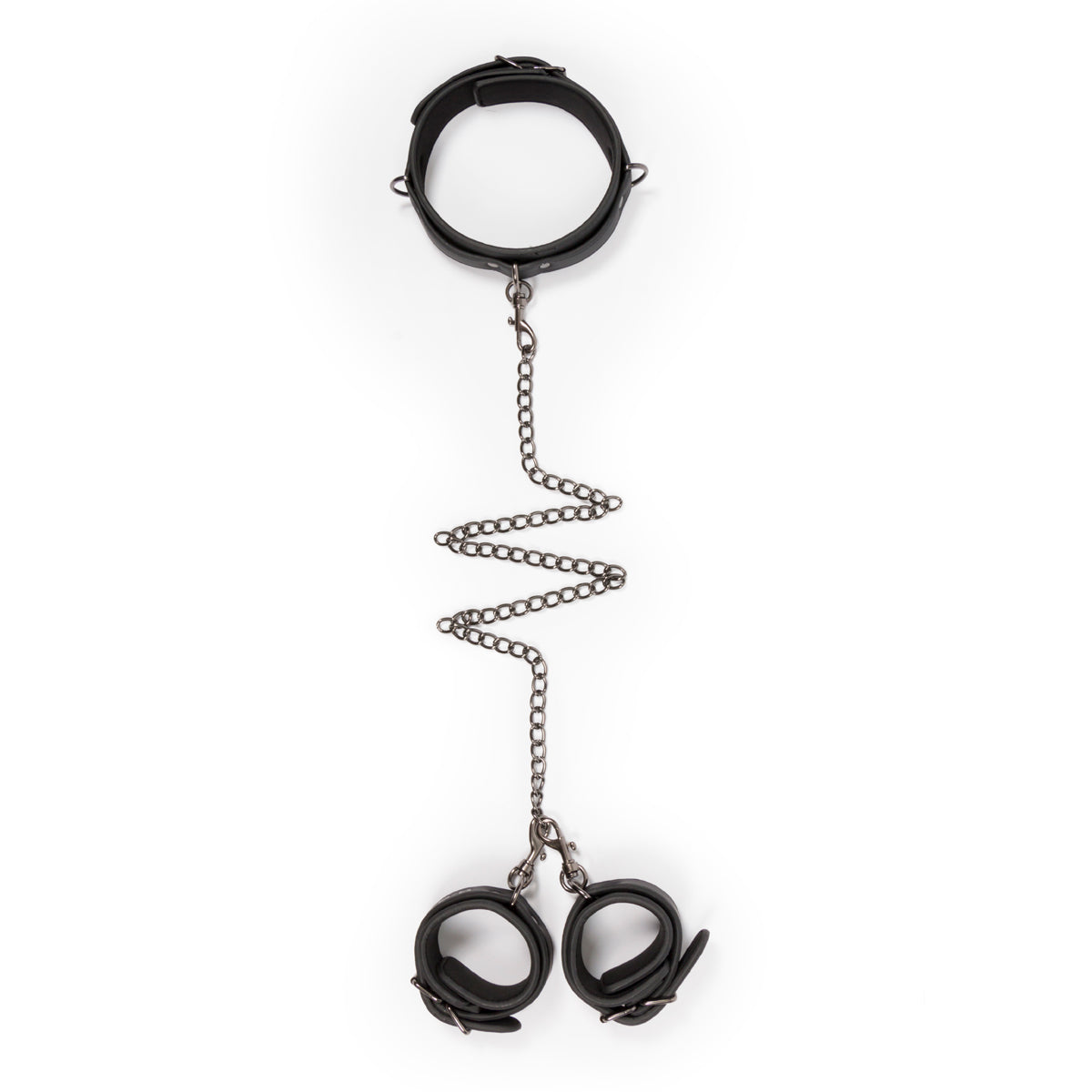 EasyToys Leather Collar with Handcuffs