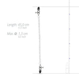 EasyToys Big Nipple Clamps with Chain Silver